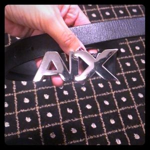 Black Armani Exchange Belt
